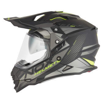 Casque Motocross NOX N312 Track Mat Black Yellow