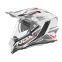 Casque Motocross NOX N312 Track White Shiny Red