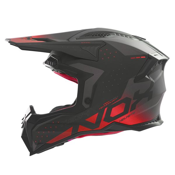 Motocross NOX N634 Gradiant Matt Black Red