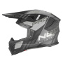 Casque Motocross NOX N634 Storm Mat Black Silver