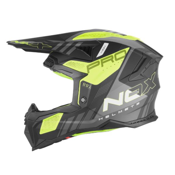 Motocross NOX N634 Storm Mat Black Yellow