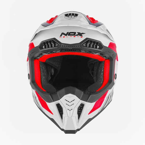 NOX N634 Storm White Blue Red