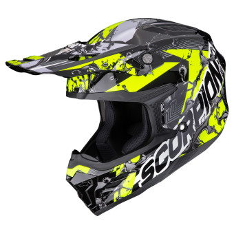Motocross Scorpion Smx-10 Gasoline Black Yellow