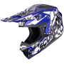 Casque Motocross Scorpion Smx-10 Gasoline Blue White Black