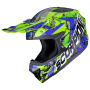 Casque Motocross Scorpion Smx-10 Gasoline Green Blue Black