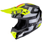 Casque Motocross Scorpion Smx-10 Leap Black Silver Neon Yellow