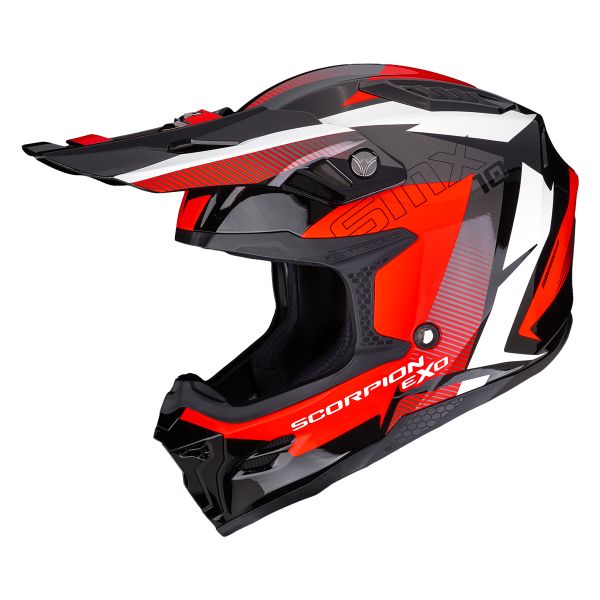 Motocross Scorpion Smx-10 Speed Black White Red