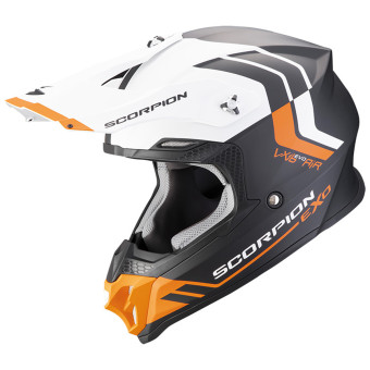 Casque Motocross Scorpion VX-16 Evo Air Fusion Matt Black Orange Casque Motocross Scorpion VX-16 Evo Air Fusion Matt Black Orange