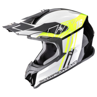 Motocross Scorpion VX-16 Evo Air Lignes Black Neon Yellow