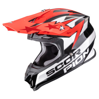 Motocross Scorpion VX-16 Evo Air Patriot Black White Red