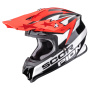 Casque Motocross Scorpion VX-16 Evo Air Patriot Black White Red