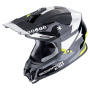 Casque Motocross Scorpion VX-16 Evo Air Rod Black Yellow Fluo