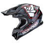 Casque Motocross Scorpion VX-16 Evo Air Rok Black Grey Red