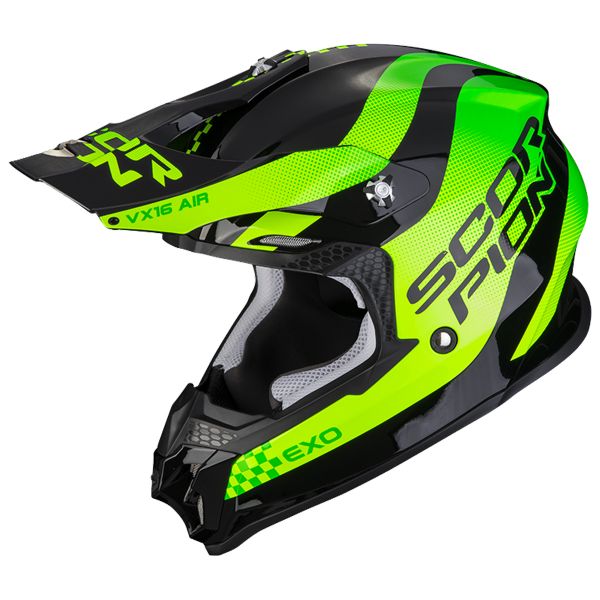 Motocross Scorpion VX-16 Evo Air Soul Black Green