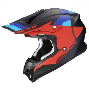 Casque Motocross Scorpion VX-16 Evo Air Spectrum Matt Black Red Blue Casque Motocross Scorpion VX-16 Evo Air Spectrum Matt Black Red Blue