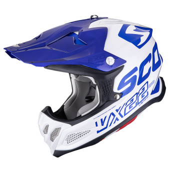 Motocross Scorpion VX-22 Air Updown White Blue Blue