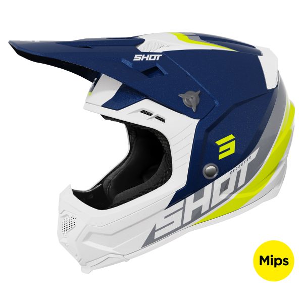 Motocross SHOT Core Custom Blue Pearly
