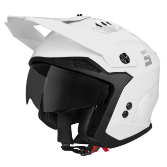 Motocross SHOT Drop Solid White Glossy