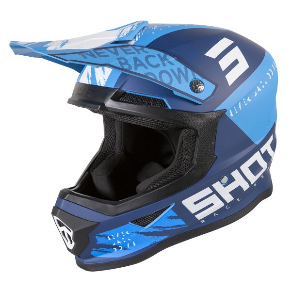Motocross SHOT Furious Draw Blue Matt