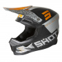Casque Motocross SHOT Furious Draw Orange Grey Matt