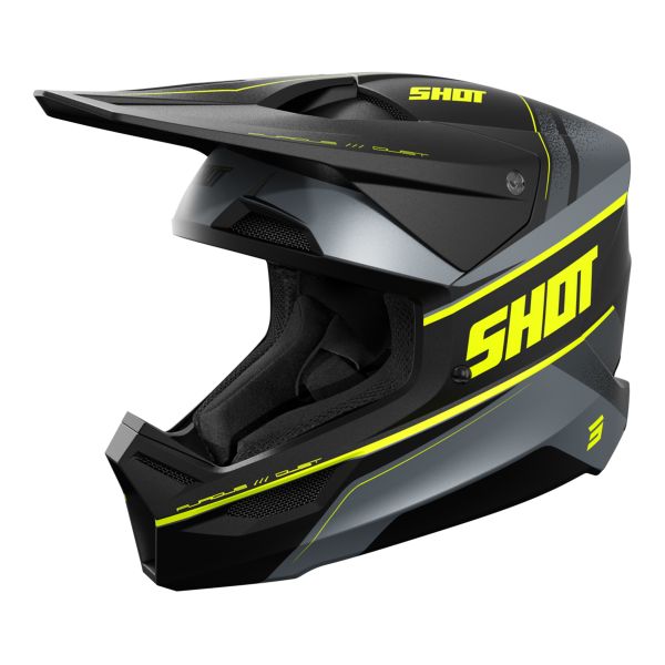 Motocross SHOT Furious Dust Neon Yellow Matt 2.0