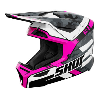 Motocross SHOT Furious Flash Pink Glossy 2.0