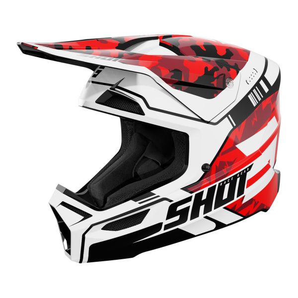 Motocross SHOT Furious Flash Red Glossy 2.0