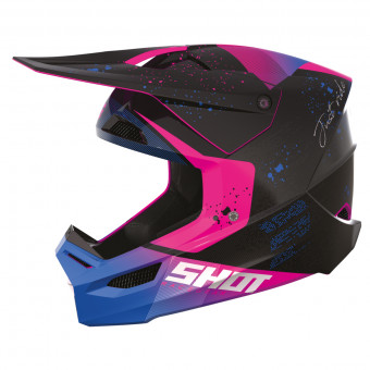 Motocross SHOT Furious Matrix Purple Glossy