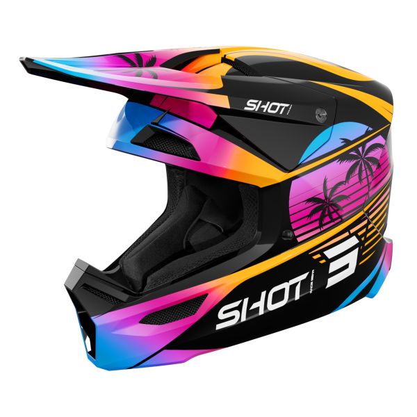 Motocross SHOT Furious Miami Orange Glossy 2.0