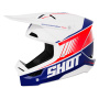 Casque Motocross SHOT Furious Peak Blue Red Glossy