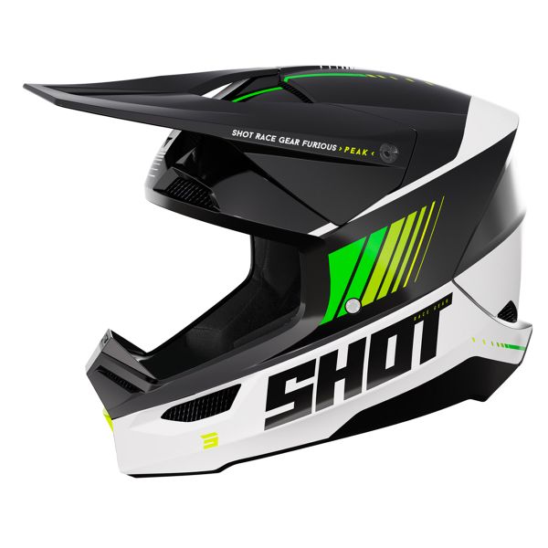 Motocross SHOT Furious Peak Green Glossy