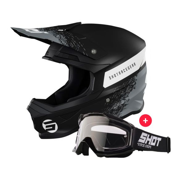 Motocross SHOT Furious Roll Black Grey Matt + Assault Black Motocross SHOT Furious Roll Black Grey Matt + Assault Black