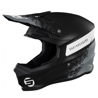 Motocross SHOT Furious Roll Black Grey Matt