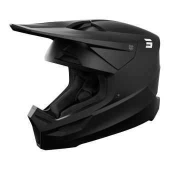Motocross SHOT Furious Solid Black Matt 2.0