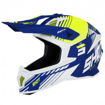 Motocross SHOT Lite Fury Navy Neon Yellow
