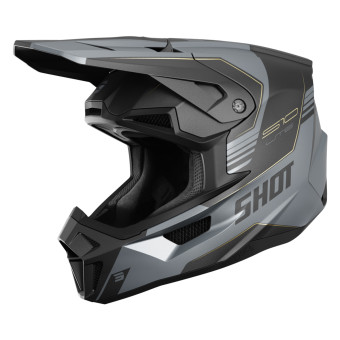 Motocross SHOT Lite S10 Black Grey Matt 2.0