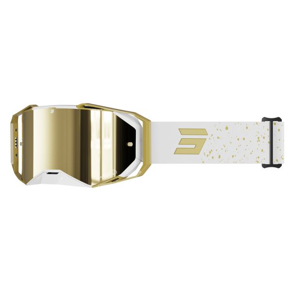 Motocross Goggles SHOT Lite Mist Gold Glossy Glasses