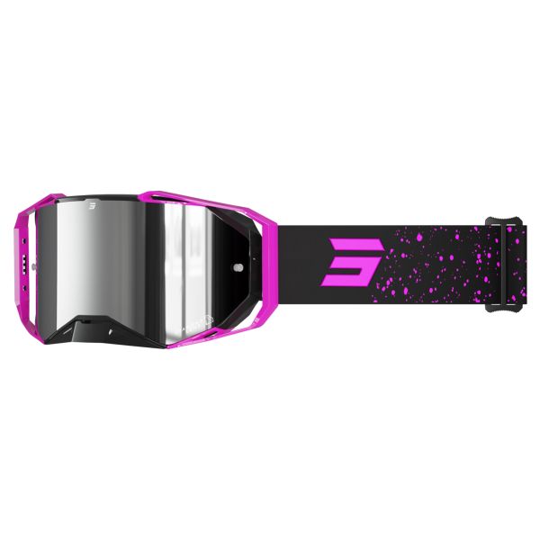 Motocross Goggles SHOT Lite Mist Pink Glossy Glasses