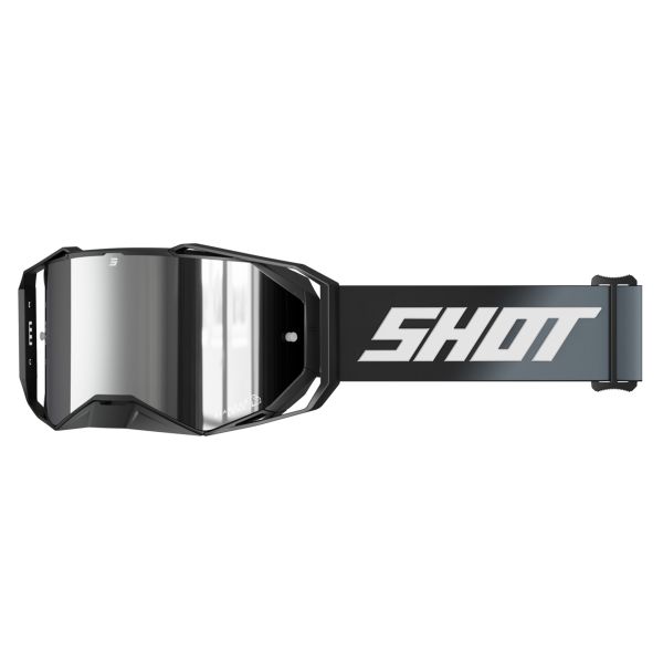 Motocross Goggles SHOT Lite Solid Black Matt Goggles