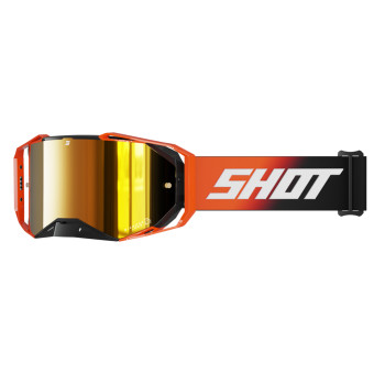 Motocross Goggles SHOT Lite Solid Orange Glossy Goggles