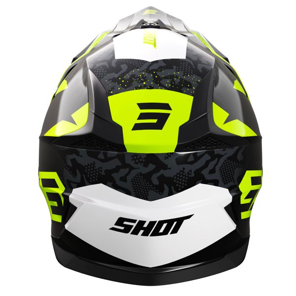 SHOT Pulse Airfit Black White Neon Yellow Glossy
