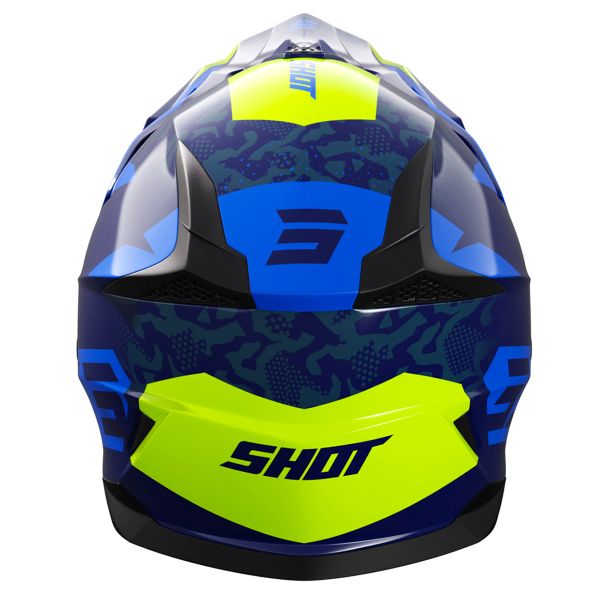SHOT Pulse Airfit Blue Neon Yellow Glossy