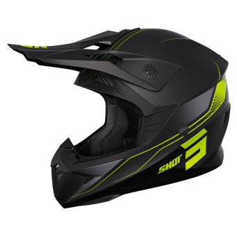 Motocross SHOT Pulse Edge Neon Yellow Matt