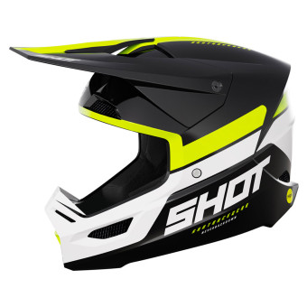 Motocross SHOT Race Iron Neon Yellow Glossy