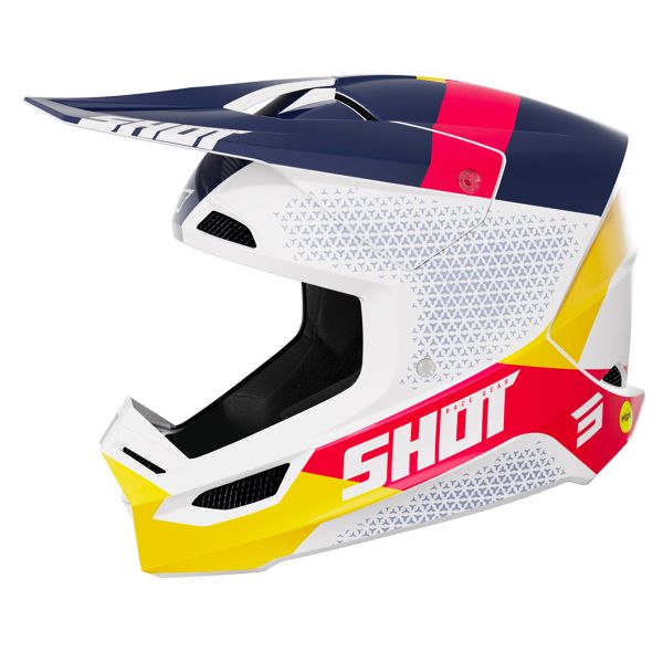 Motocross SHOT Race Ridge Red Blue Glossy
