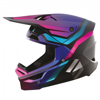 Motocross SHOT Race Sky Purple Chrome