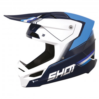 Motocross SHOT Race Tracer Blue Glossy