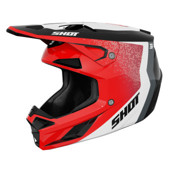 Motocross SHOT Speed Hybrid Red Glossy
