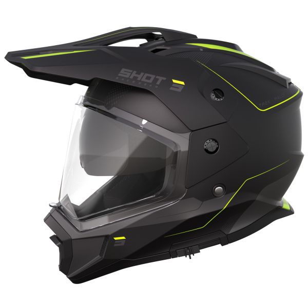 Full Face SHOT Trek Max Vision Rally Black Neon Yellow Matt