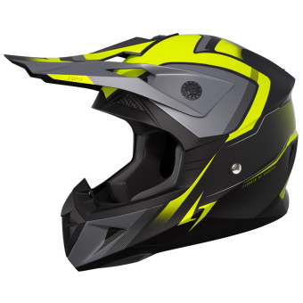 Motocross Stormer Dust Madness Black Neon Yellow Matt